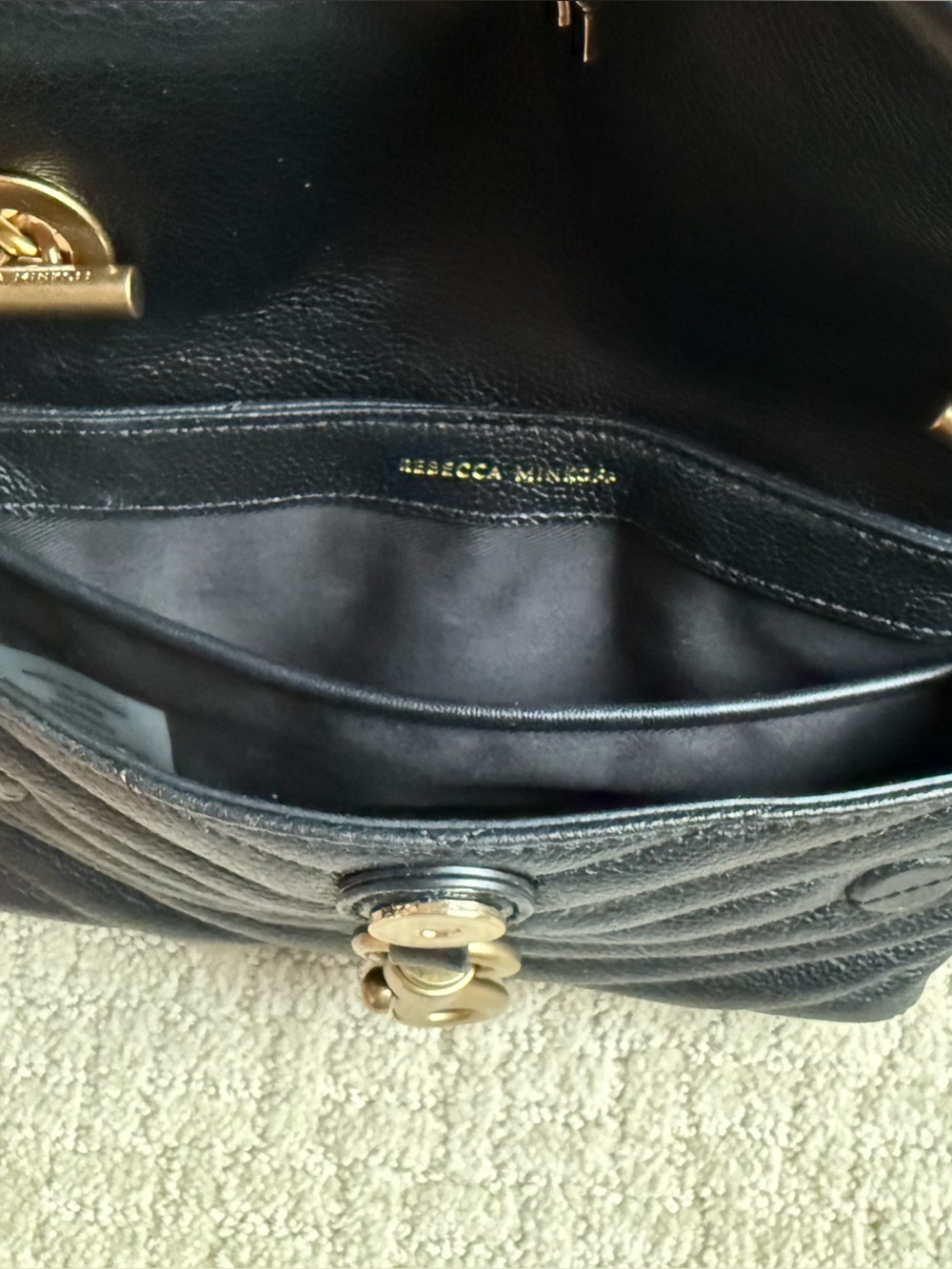 Rebecca Minkoff Edie Small Leather Crossbody Bag - Picture 10 of 16